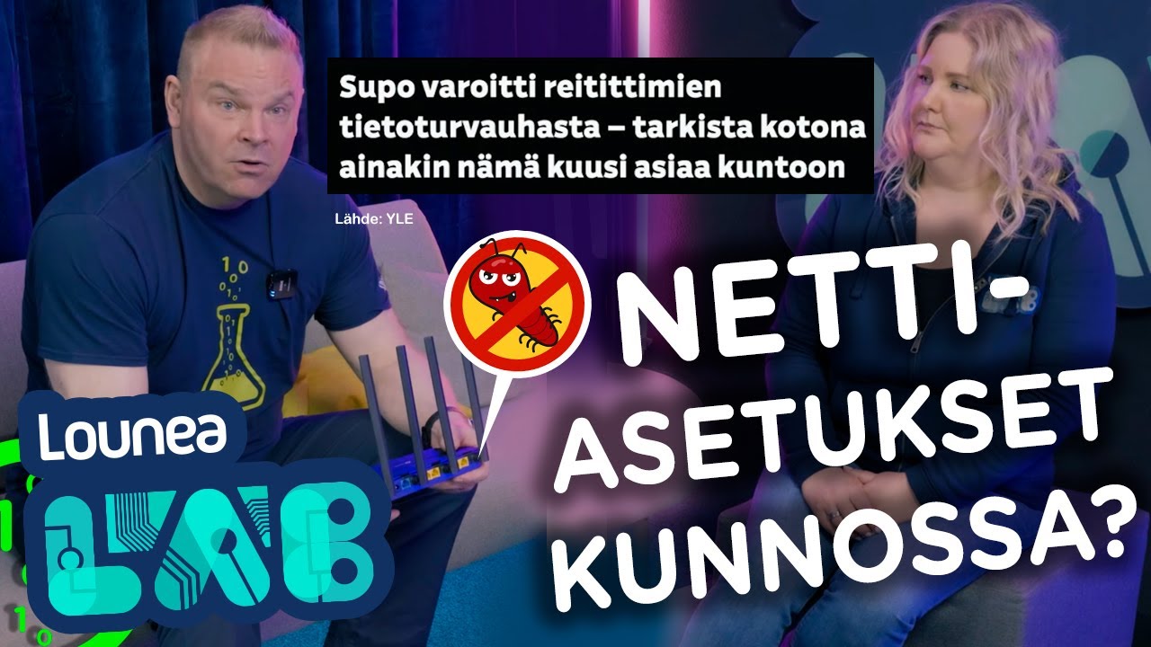 LouneaLAB | Reitittimen perusasetukset kuntoon