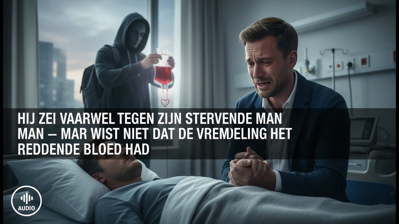 Hij zei vaarwel tegen zijn stervende man — maar wist niet dat de vreemdeling het reddende bloed had