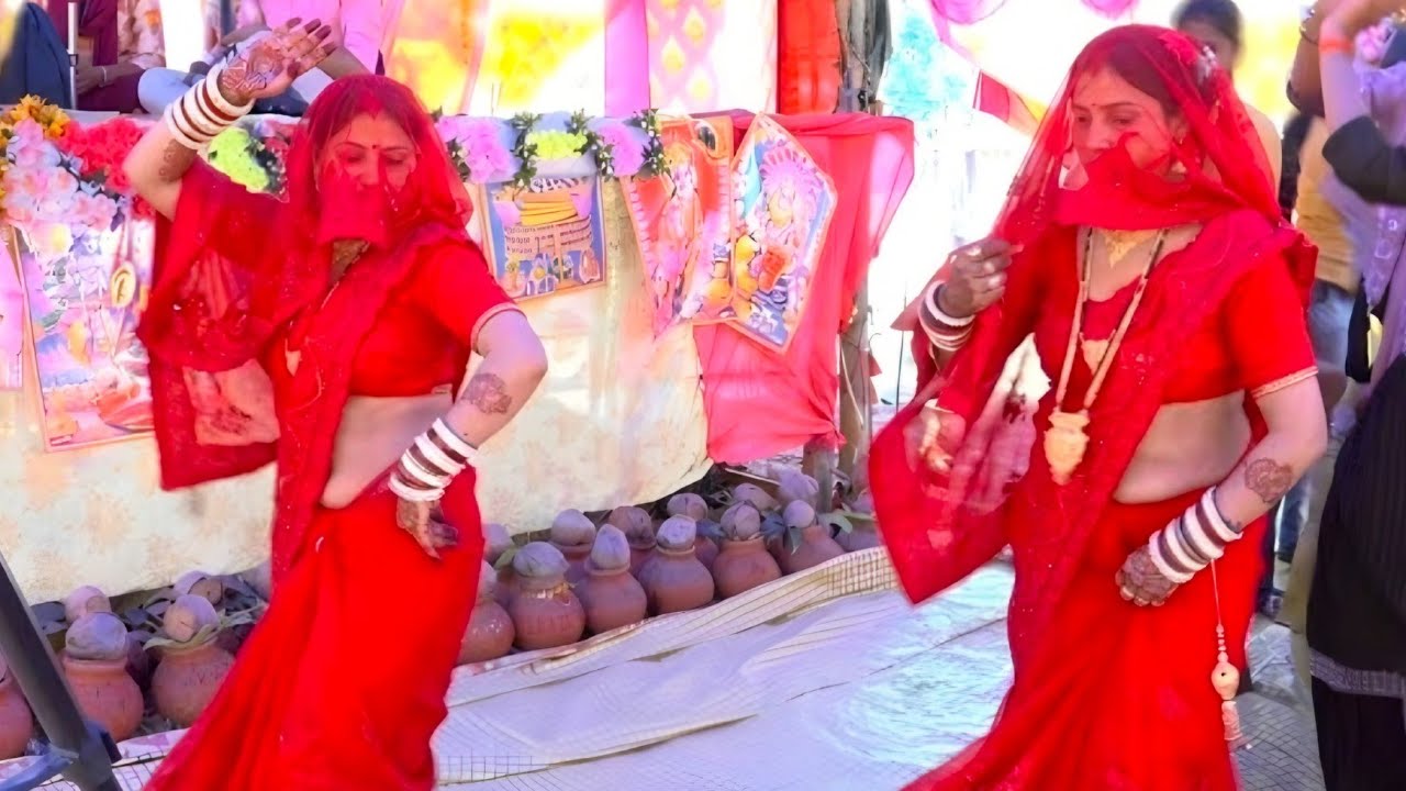 ग्राम रुहेला वेबर में पहले दिन ही//भाभी ने हिला दिया पांडाल#भोले शास्त्री जी की कथा मे#bhole_Shastri