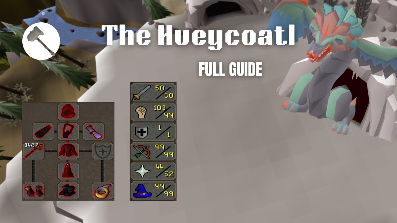50 Attack Pure - The Hueycoatl Full Gameplay [OSRS]