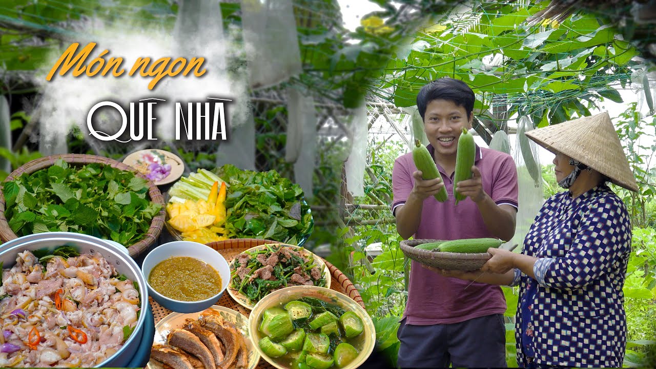 Cô Ba Miền Tây ✅ Mâm cơm toàn món ngon dân dã cây nhà lá vườn