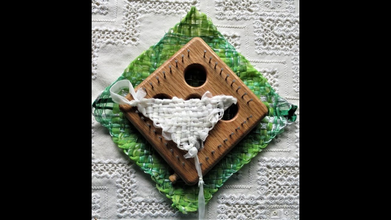 Tips for Weaving with Teabag Yarn on the Diagonal on Potholder Looms