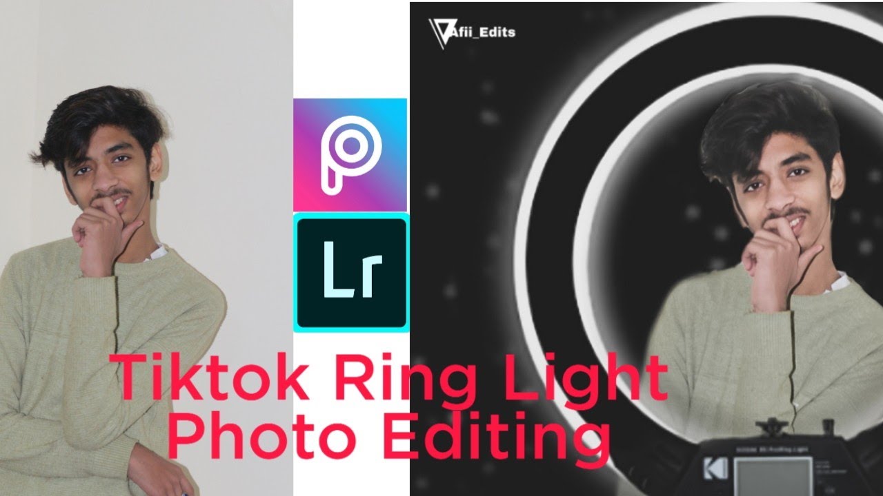 Tiktok Ring Light|Photo Editing 2020| PicsArt|Lightroom|BY Afii King| Like|Subscribe