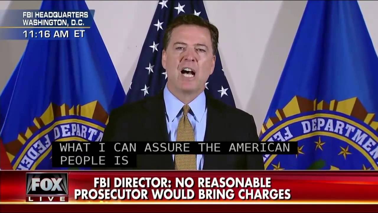 FBI Director James Comey delivers statement