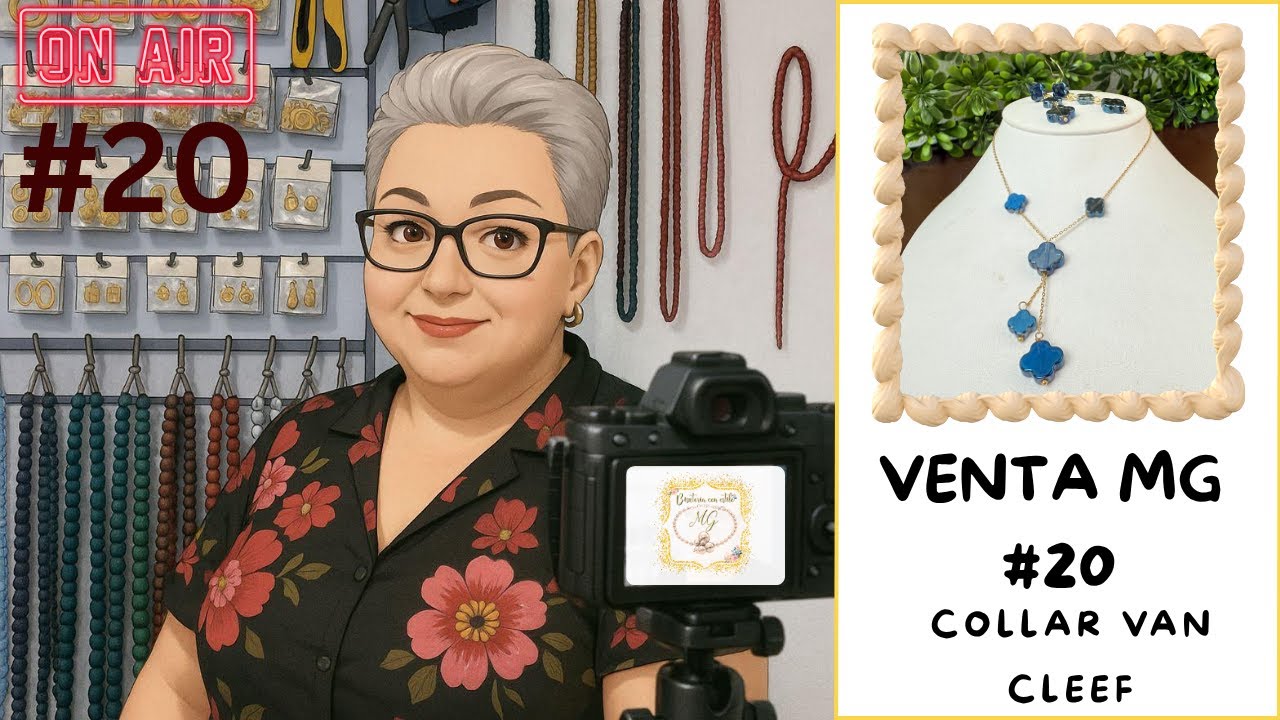 VENTA MG #20: Collar Con Cristales En Forma Van Cliff ✨✨