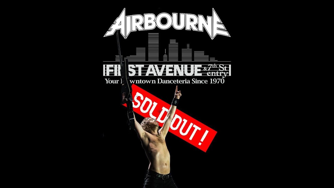 Airbourne and The Native Howl Concert @ 7th St Entry - First Avenue.   September 27,2022.