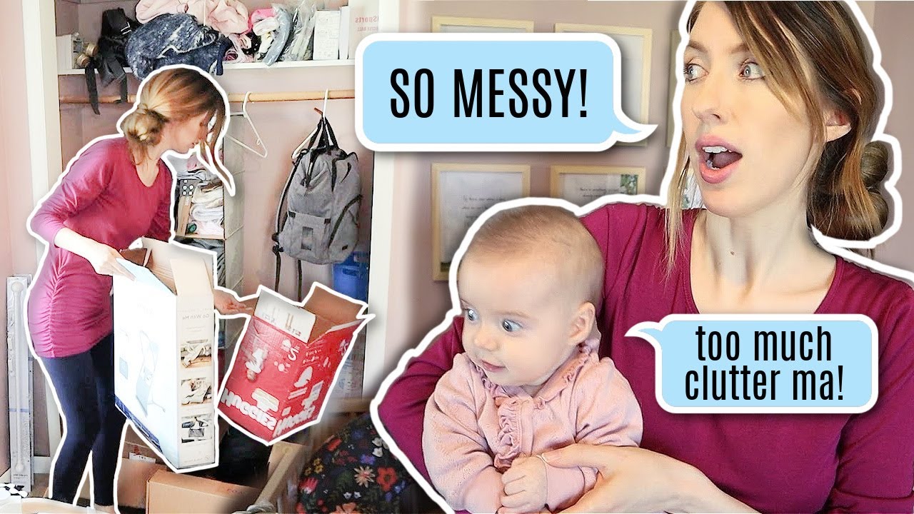 MINIMALIST NURSERY CLOSET DECLUTTER & ORGANIZATION  | Clean With Me | Becoming Minimalist