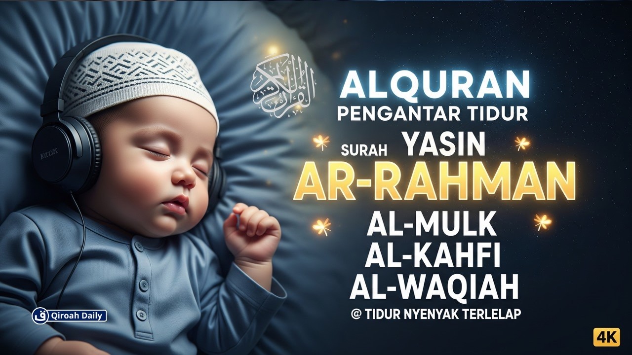 MUROTTAL YASIN, AR RAHMAN, AL MULK, AL KAHFI, AL WAQIAH | ALQURAN PENGANTAR TIDUR DAN PENGUSIR SETAN