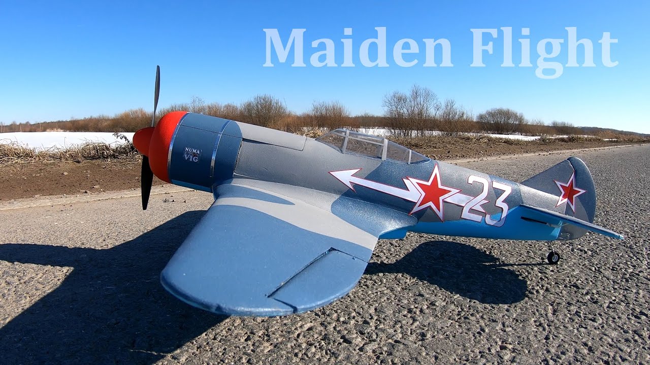 La-7 RC Plane maiden flight