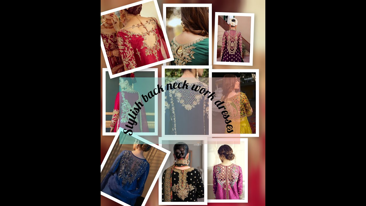 Stylish back neck work dresses Pakistani,#pakistanifashion,#backneckdesign ,#backneck work.