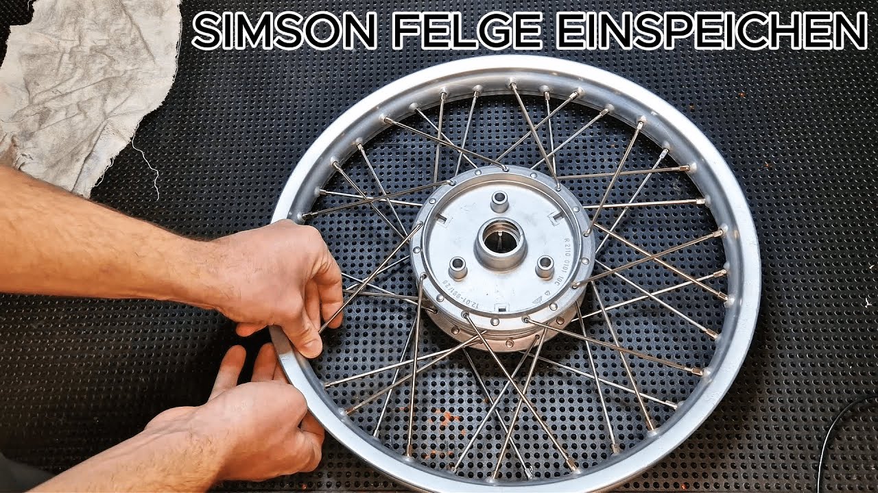 Simson Felgen einspeichen