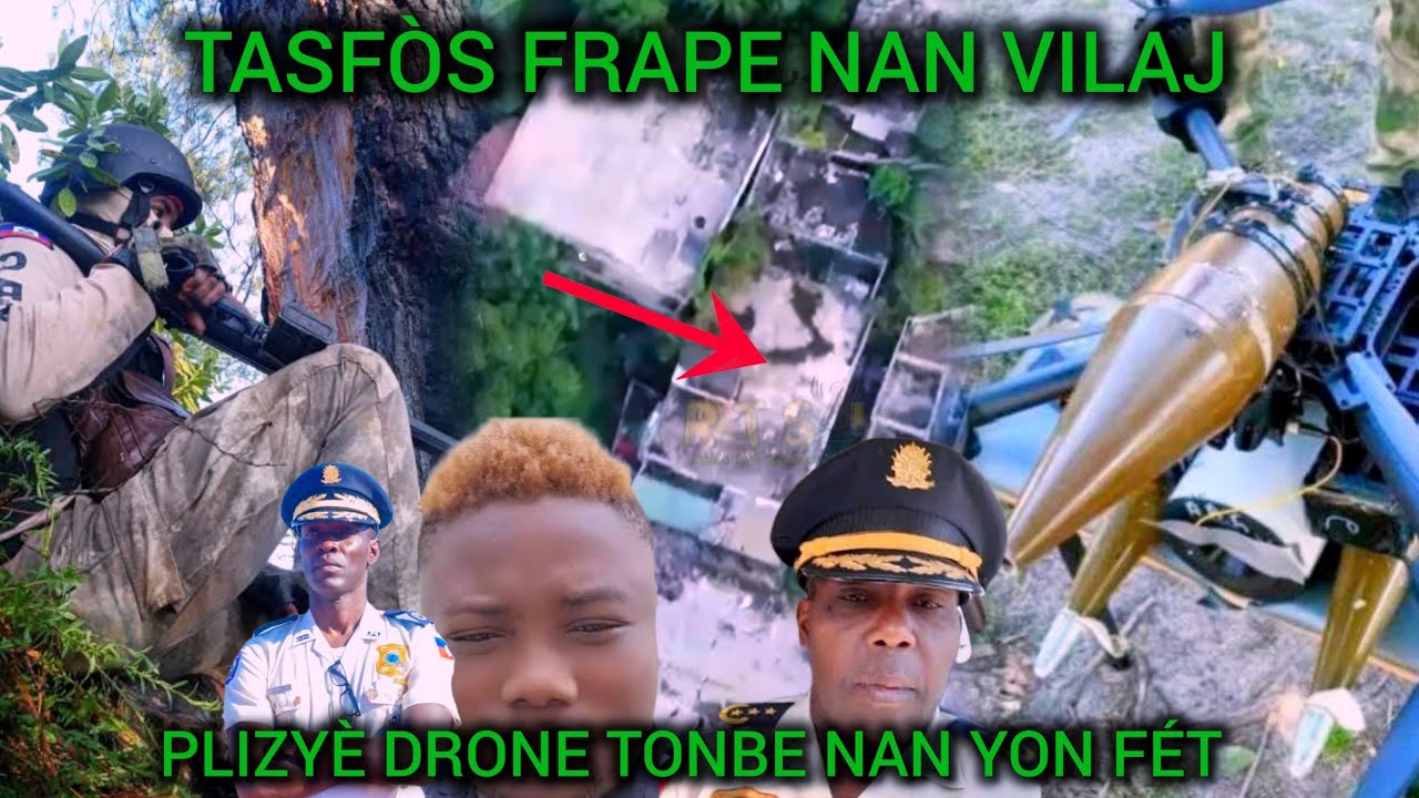Biw! TasFòs lage plizyè Drone nan yon Fèt  nan Vilaj dedye nan fèt Manno vilaj  dedye yèswa 