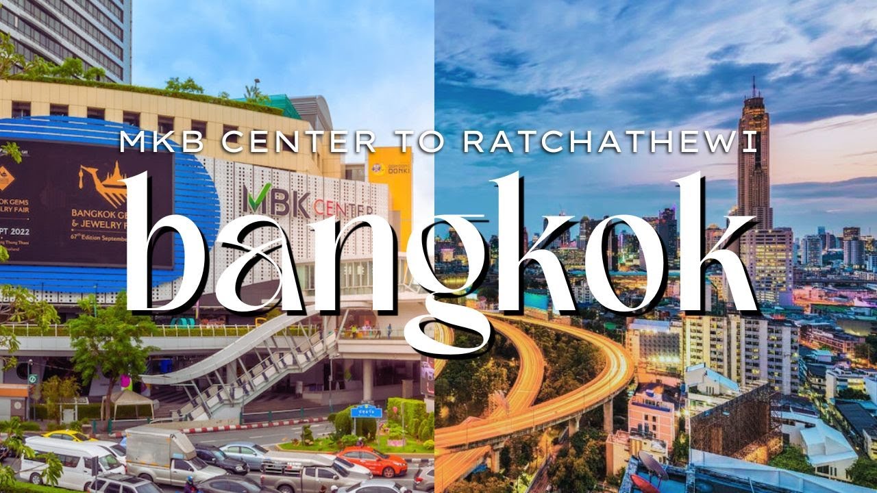 Bangkok Walk &mdash; From MBK Center to Ratchathewi | No Talk, Just Steps