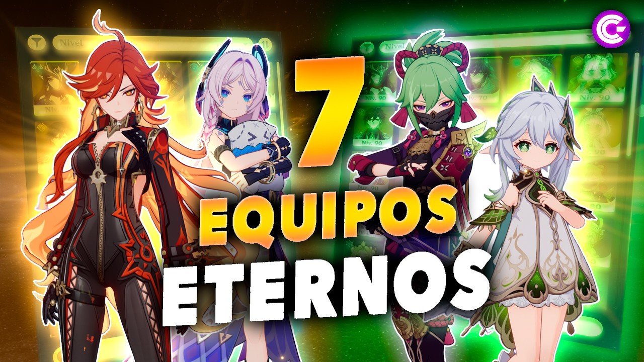 ✅Top 7 EQUIPOS que funcionan SIEMPRE (opciones F2P y premium) - Genshin Impact
