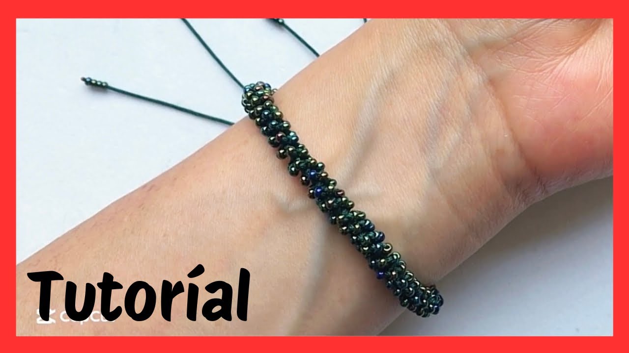 💥 NEW 💥 PULSERA CON MOSTACILLA Y NUDO ENTORCHADO, TEJIDO F&Aacute;CIL