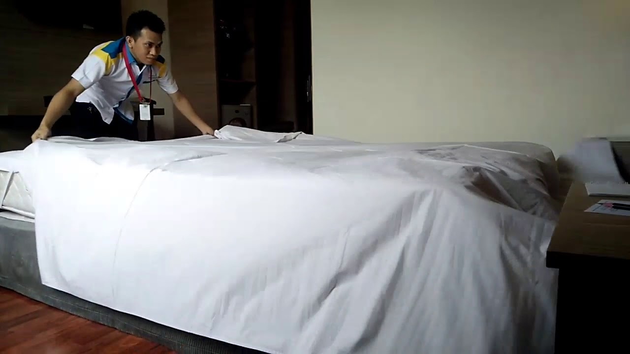 Making bed 3 sheet tercepat (dedi,anugerah palembang)