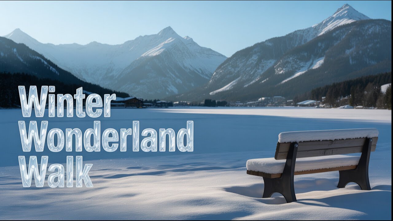 Davos Switzerland Winter Walk POV | Peaceful Walk Around Davos Lake During World Economic Forum