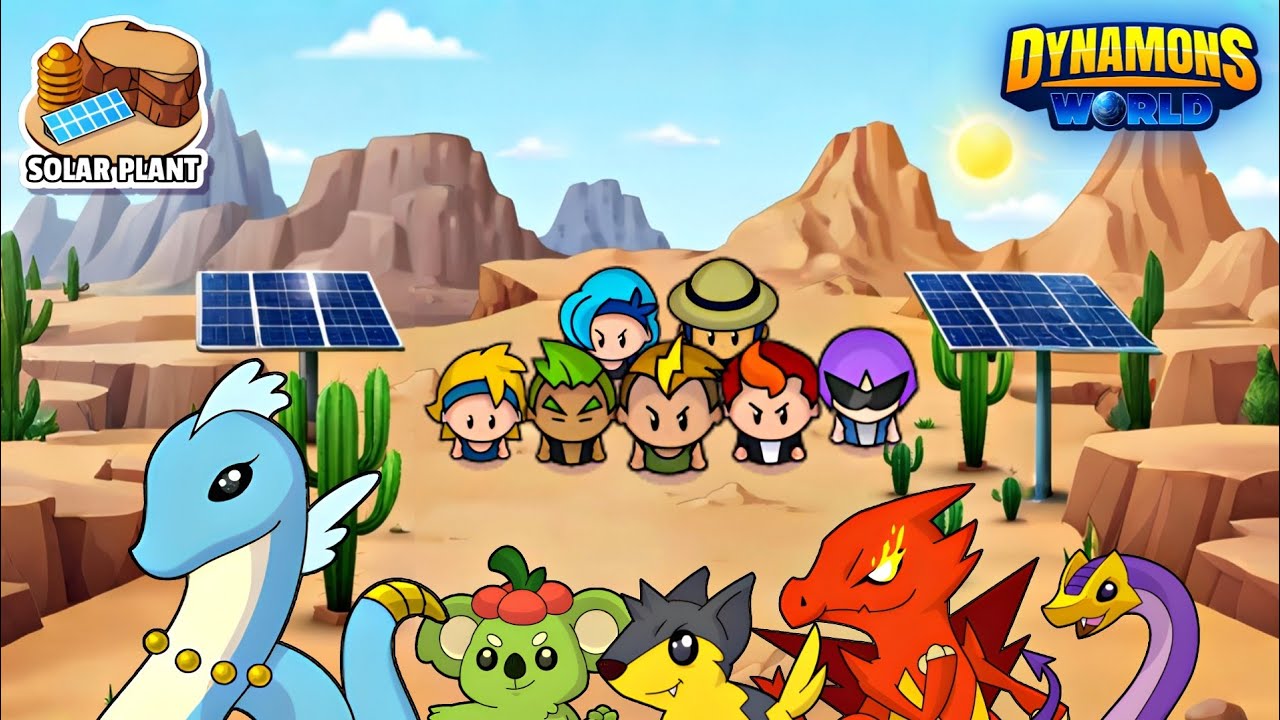 SOLAR PLANT теперь под контролем банды | Dynamons World #dynamonsking #dynamons #pokemon #games