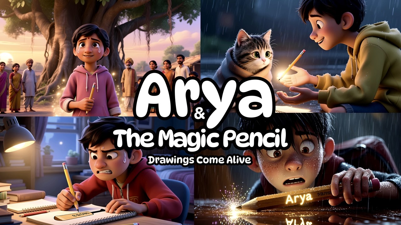 Anything He Draws Comes to Life! ✏️✨ Arya’s Magic Pencil Story