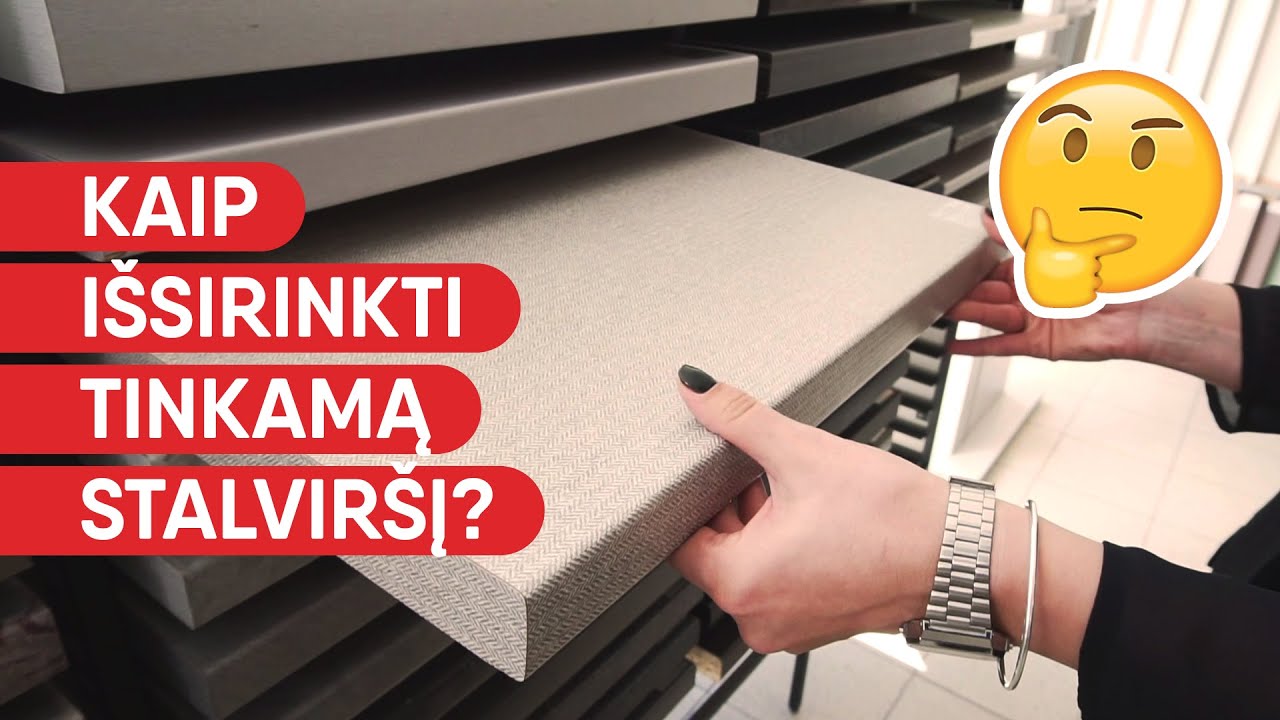 Kaip išsirinkti tinkamą stalviršį? II INTERJERO TV