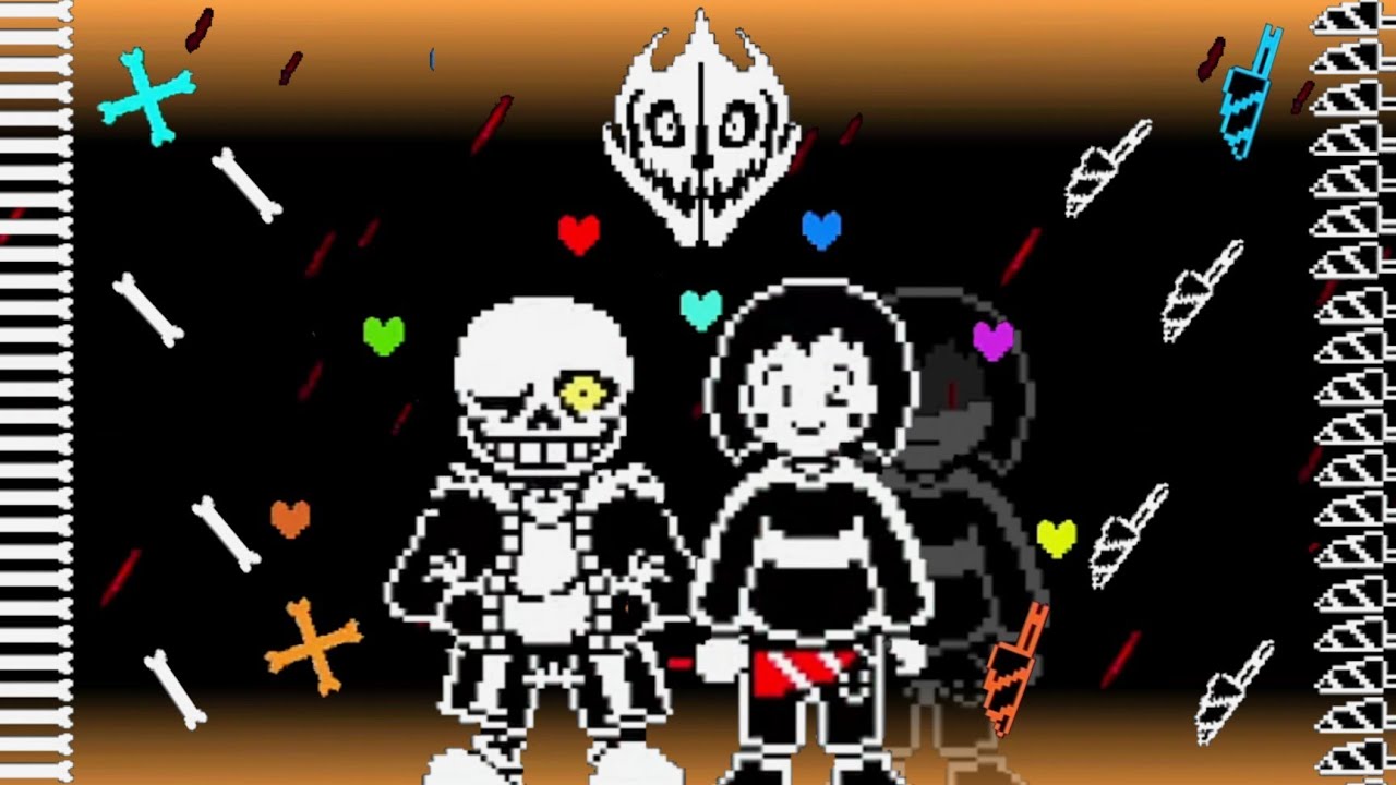[In one run] Undertale SpecialMysterious Chara x Sans Fight (Normal Mode)