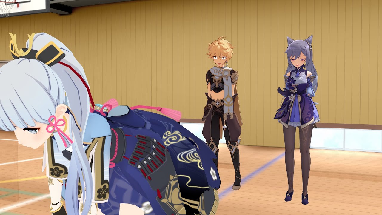 【MMD】КЭЦИН И АЯКА СРАЖАЮТСЯ ЗА ЭФИР (Эфир x Кэцин) | GENSHIN IMPACT ANIMATION