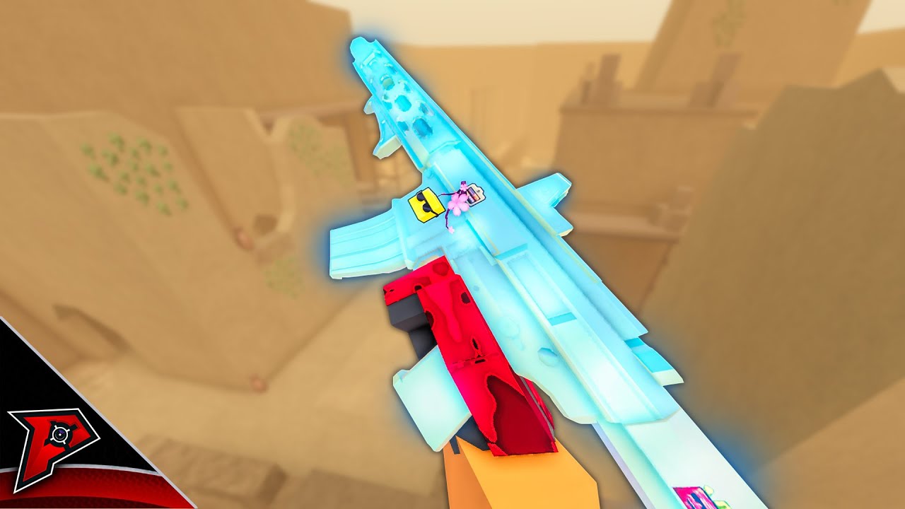 The BLUE DIAMOND HONEY BADGER in Bad Business (Roblox)