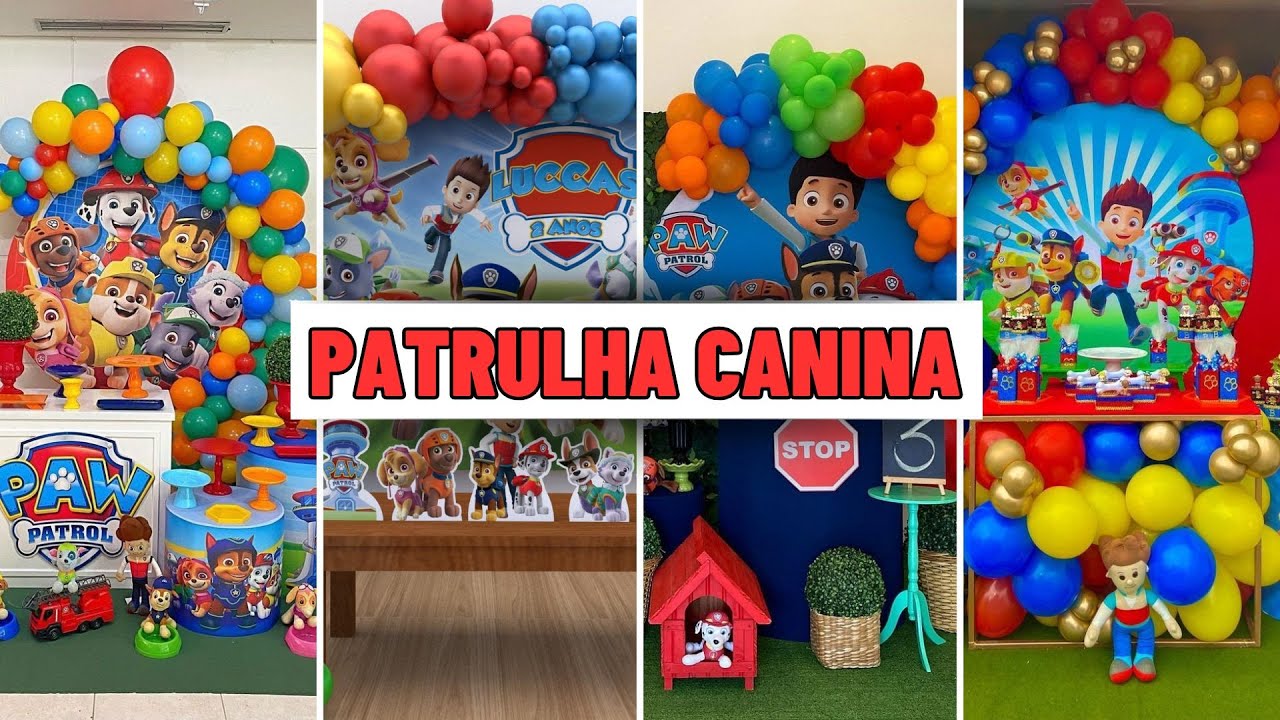 50 DECORAÇÕES FESTA PATRULHA CANINA/ DECORAÇÃO DE FESTA DA PATRULHA CANINA/PAW PATROL