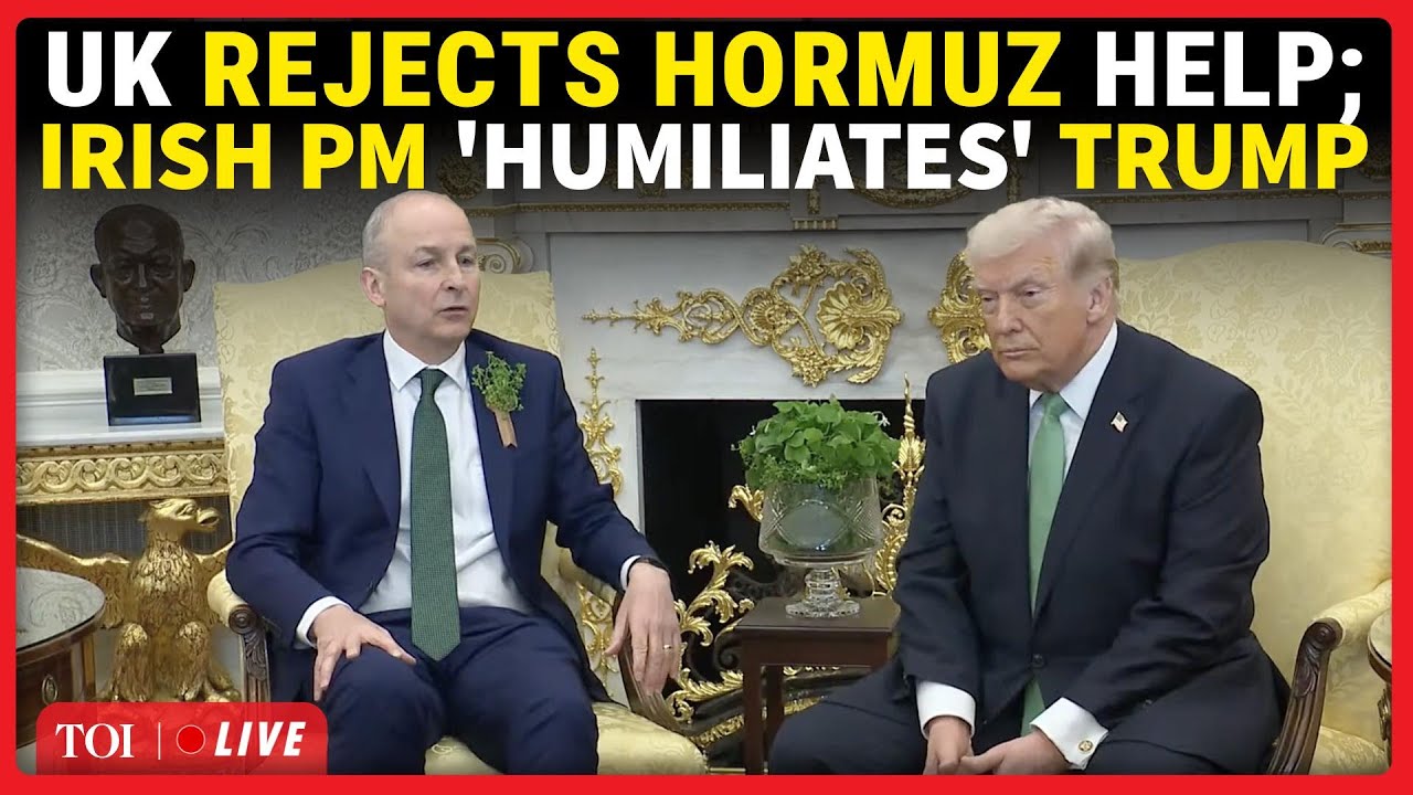 Irish PM Humiliates Trump Over UK's Hormuz Snub  During Oval Office Meeting; 'Starmer Fantastic...'