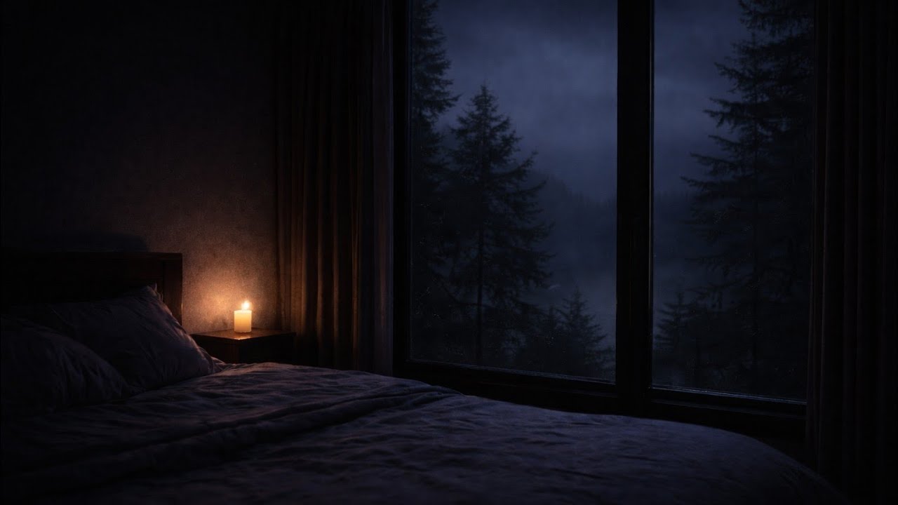 Lights Turned Off | Almost Silent Night Sound (8 Hours)