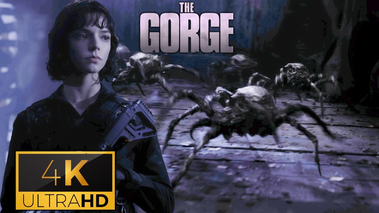 The Gorge Skull Spiders Attack Scene - Anya Taylor Joy And Miles Teller