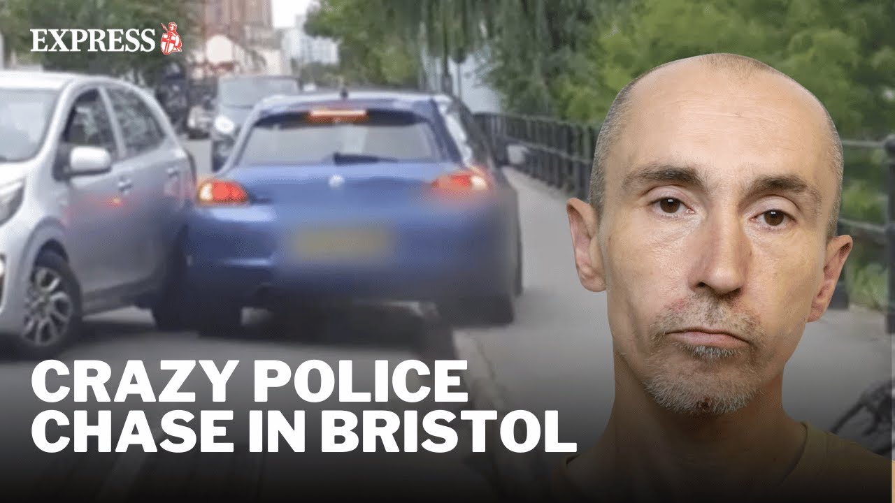 Police release footage of 30 minute pursuit through Bristol as man jailed for 16 months