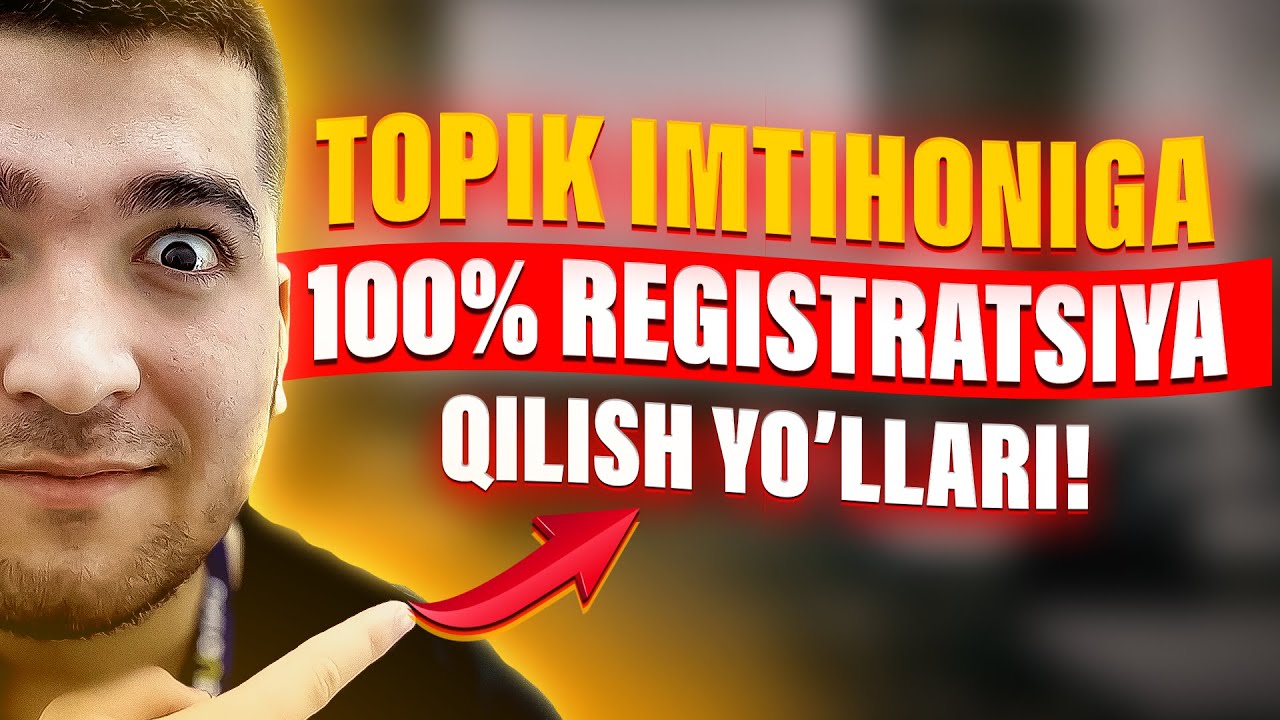 TOPIK imtihoniga 100% registratsiya qilish yo'llari