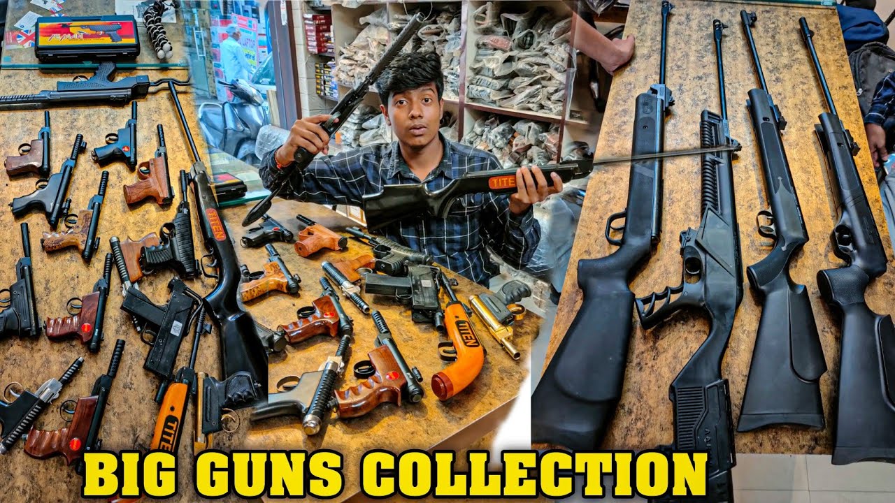 The Biggest AIR GUNS Collection in INDIA - Pistols, Pubg Guns, Riffles