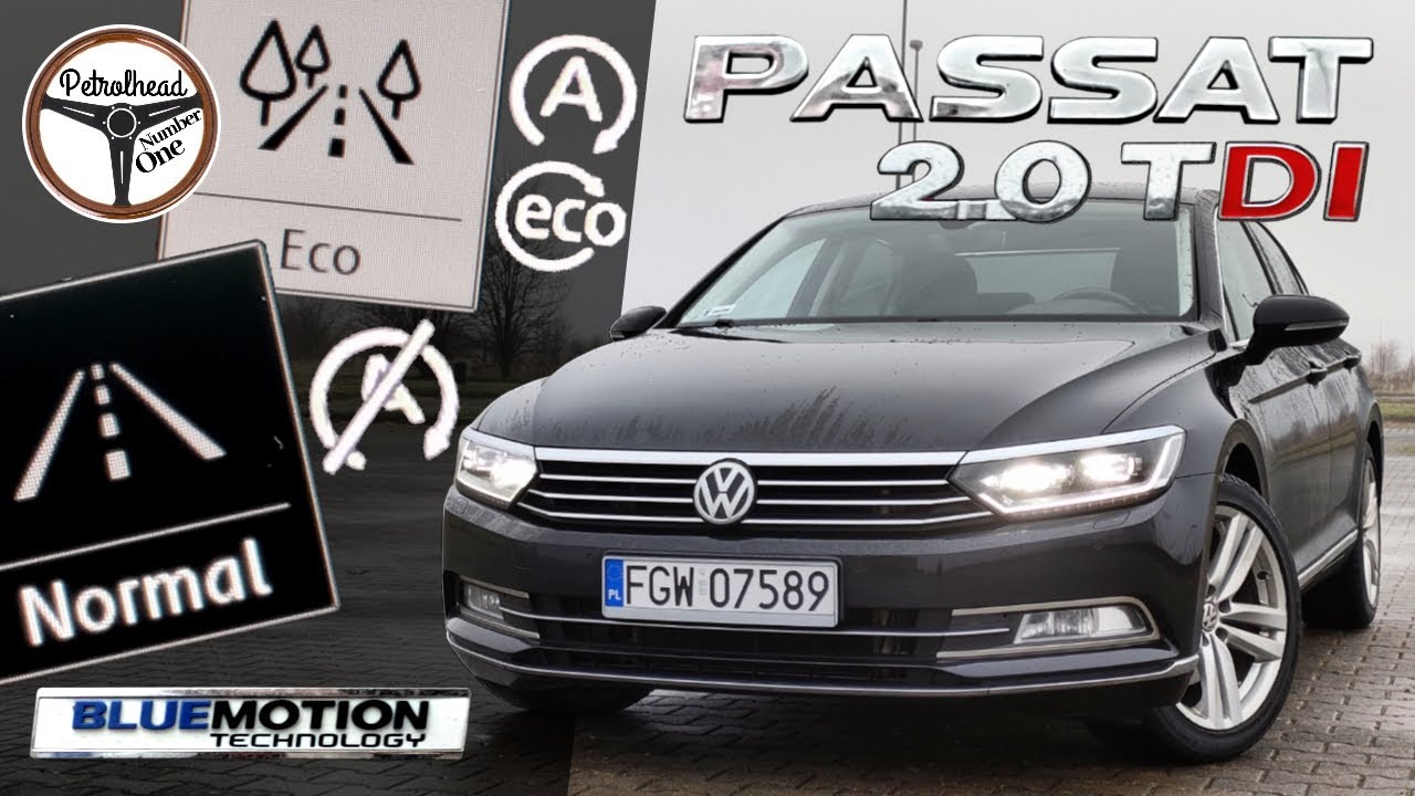 2015 VW Passat 2.0 TDI 190 KM | Ile NAJMNIEJ spali w mieście? Tryby ECO i NORMAL bez Start/Stop.