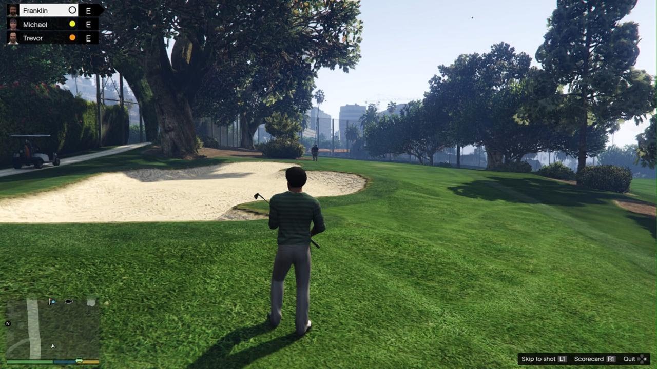 GTA 5 Golf: Franklin vs. Michael vs. Trevor