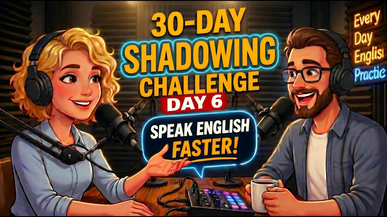 30-Day English Fluency Challenge &mdash; Day 6: to Build Natural Responses | Shadowing Practice