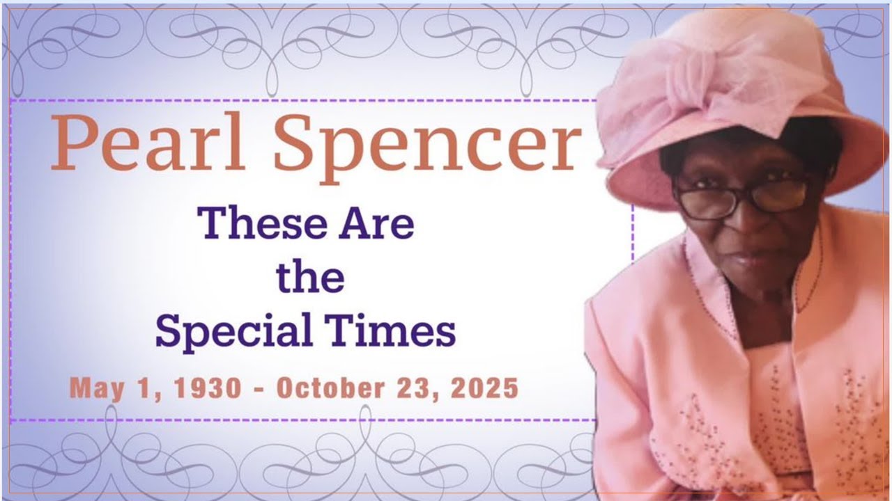 Celebration of Life for Sis Pearl Spencer - 11.9.25
