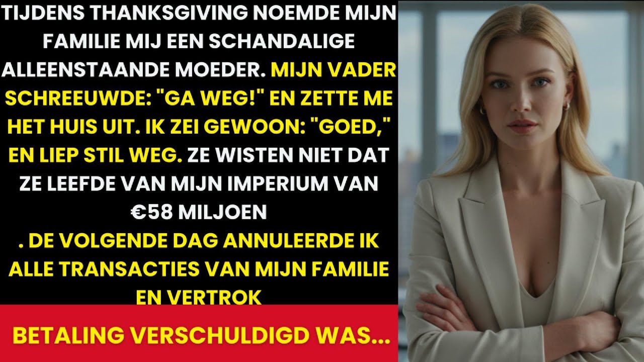 Vader Zet Me Huis Uit Tijdens Kerstdiner! Hij Wist Niet van Mijn €58 MILJOEN... |waargebeurd