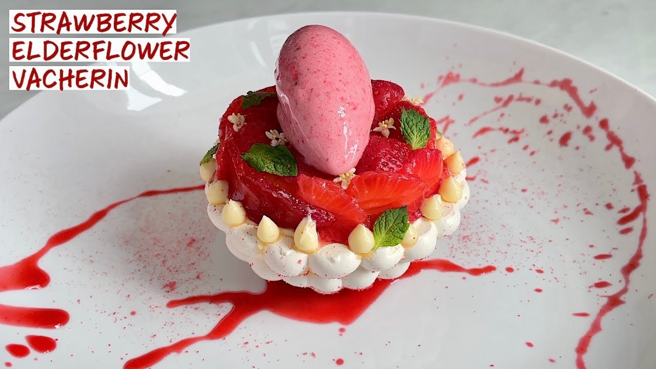 MICHELIN STAR Клубника и бузина Вашерен — Рецепт изысканного клубничного десерта