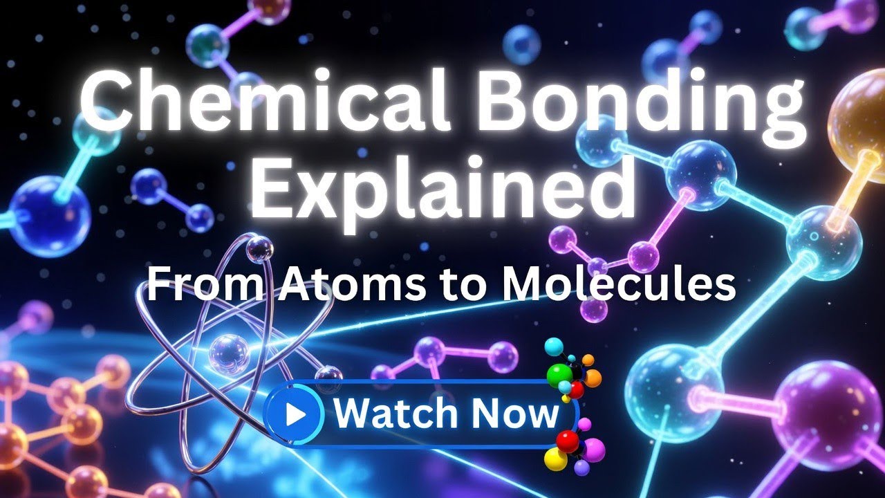 Chemical Bonding Explained: Ionic, Covalent & Metallic Bonds (Beginner's Guide)