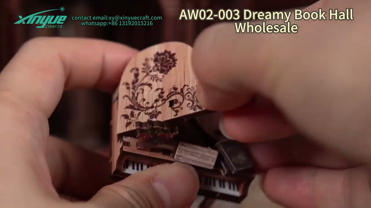 AW02-003 Dreamy Book Hall#woodenpuzzle #diyminihouse #b2bmarketing