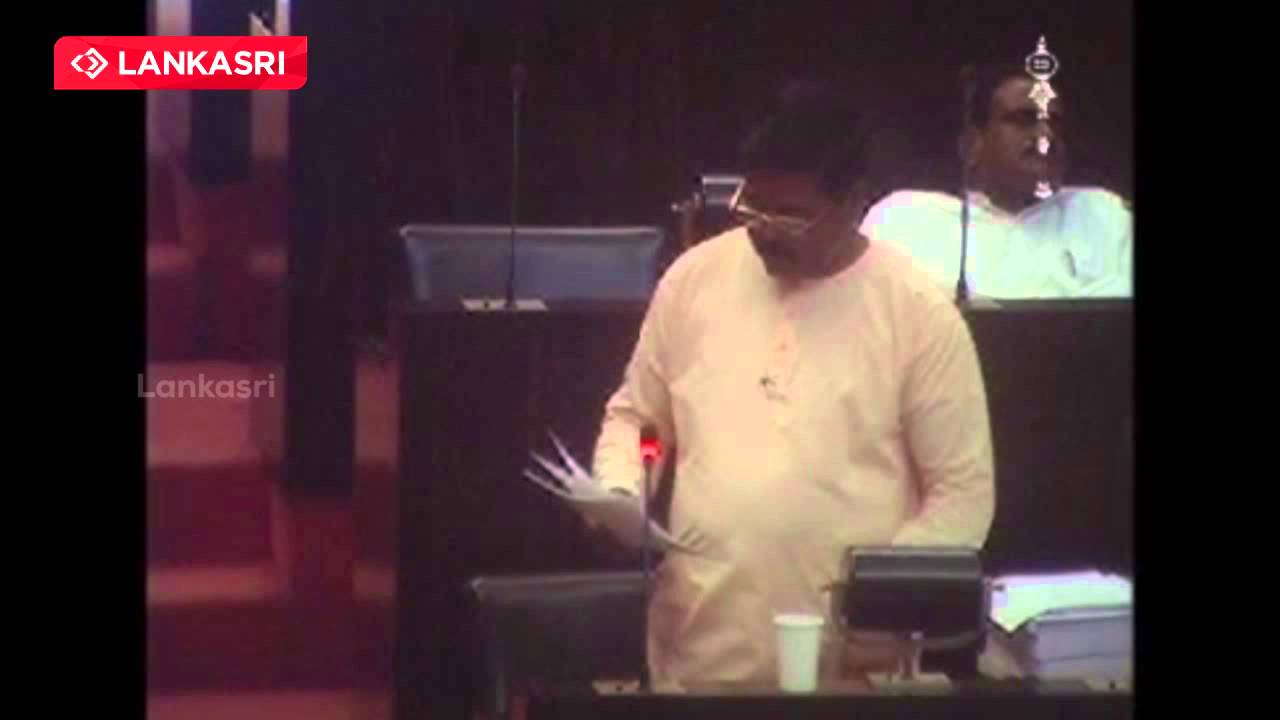 MP Sritharan  speech