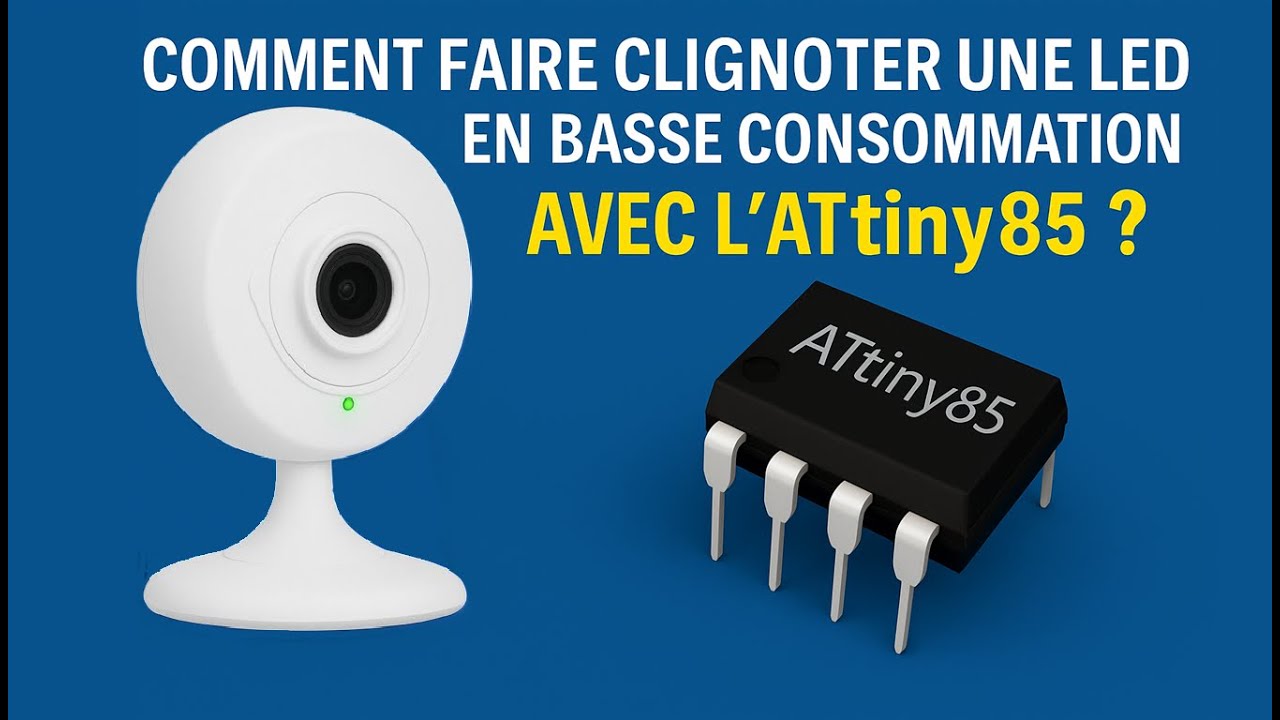 DIY : faire clignoter une LED avec l’ATtiny85 - Ultra basse conso et autonomie maximale.