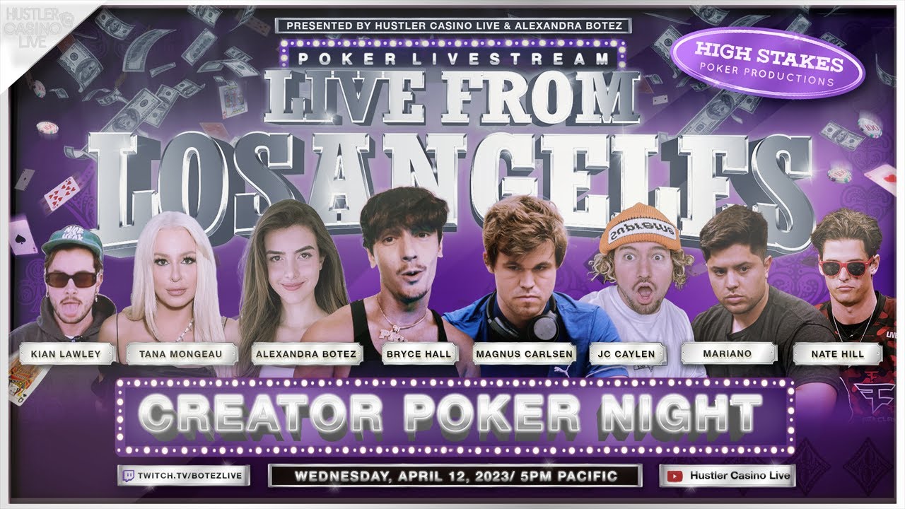 Magnus Carlsen & Bryce Hall Play Poker w/ Alex Botez, Mariano, JC Caylen, Kian Lawley & Nate Hill