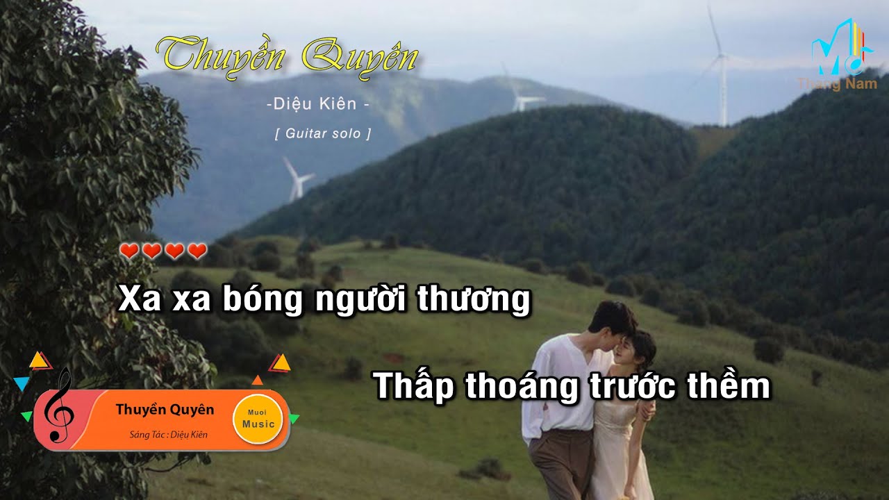 [Karaoke] Thuyền Quy&ecirc;n - Diệu Ki&ecirc;n (Guitar Solo Beat), Muối Music | Th&aacute;ng Năm