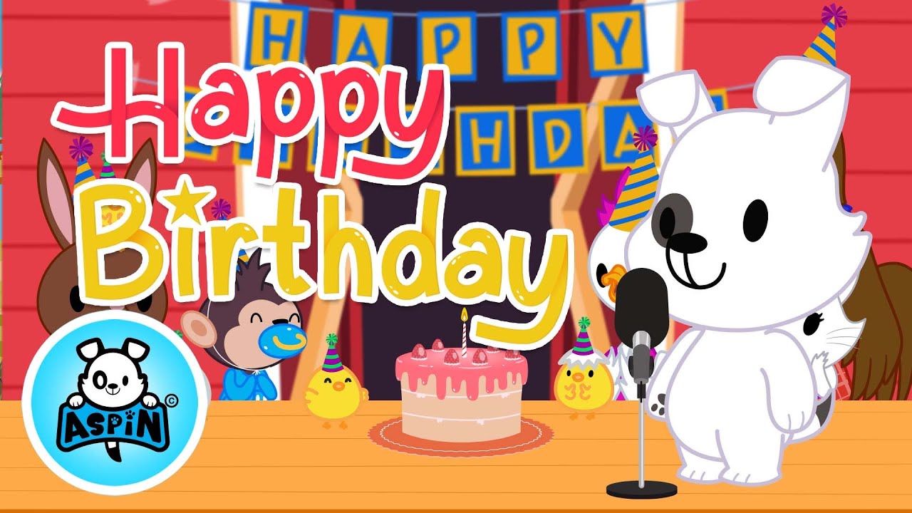 Happy Birthday (Sing It Version) | Aspin And Friends Nursery Rhymes & Kids Songs