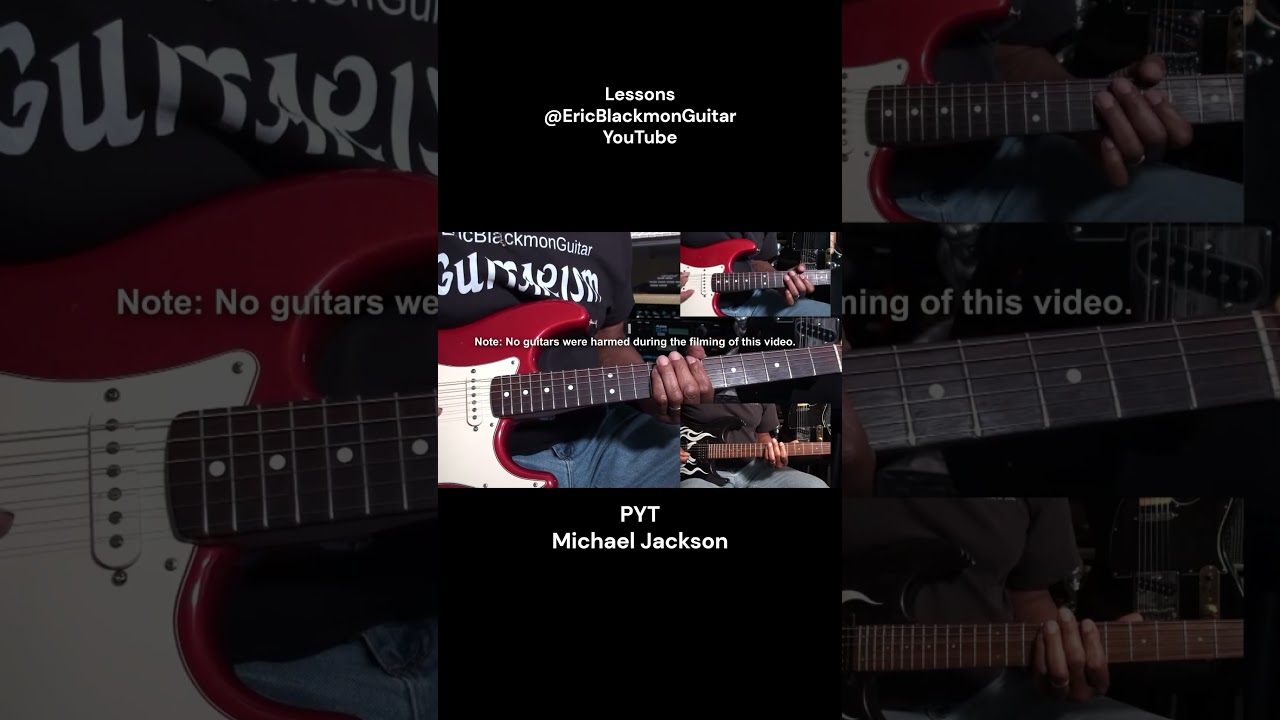 PYT Michael Jackson Guitar Short2  LESSON AVAILABLE @EricBlackmonGuitar