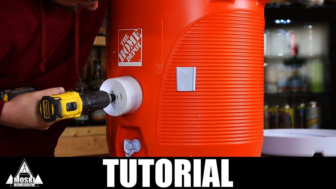 Building Our Brewing Mashtun Tutorial - Inlay Thermometer