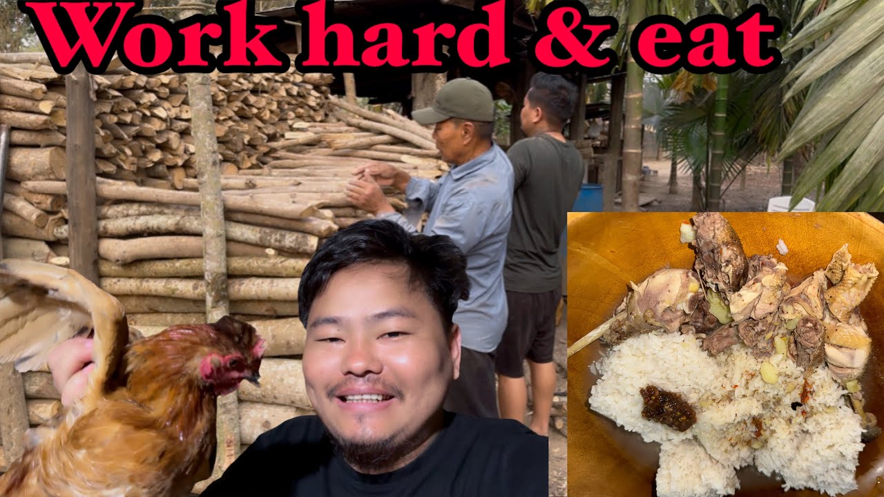 Work hard & Eat harder ( local chicken ) 